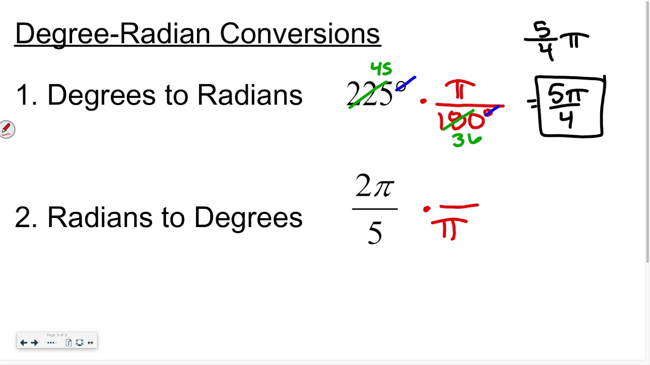 Notes 4 1 Radian And Degree Measure YouTube Notes 4 1 Radian And Degree Measure YouTube