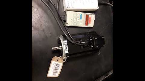 Yaskawa SGMG-03A2A-MN21 AC Servo Motor Testrun