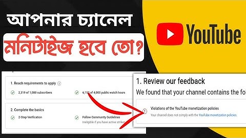 Violations of The YouTube Monetization Policies in Bangla