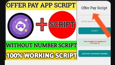 Offer Pay App Script ||New Earning App || New Refer Script ||Earn With Khushi ||