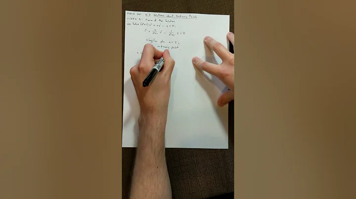 Math 261 6.2 #3 Form of the Solution