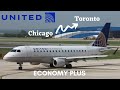 EMBRAER ERJ-170 ECONOMY PLUS United Airlines Chicago to Toronto TRIP REPORT