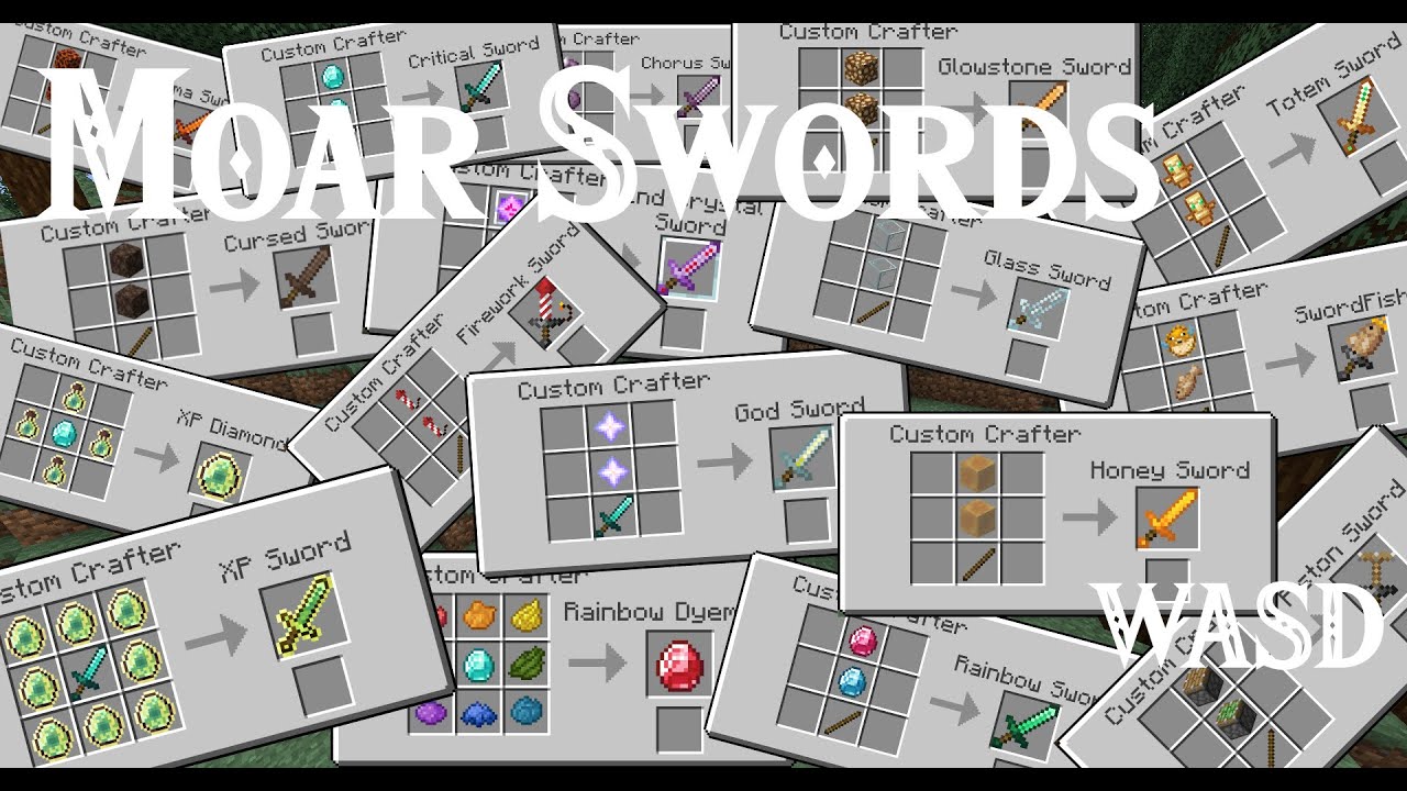 WASD Moar Crazy Swords [Datapack] 1.20.4 Minecraft Data Pack