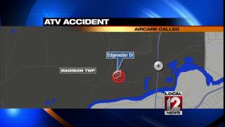 Man flown to hospital after ATV crash in Madison Township