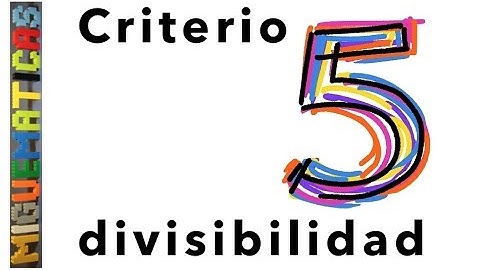 Criterio de divisibilidad del 5
