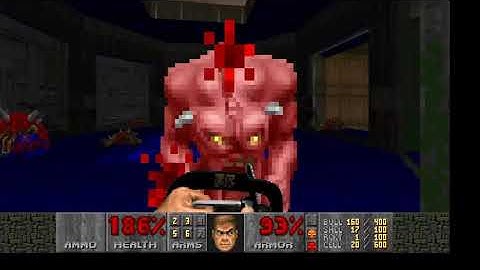 Doom 2 - Map 08 - Tricks and traps - Ultra-Violence (Pistol Start 100% Kill - Itens - Secrets)