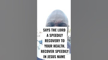 Speedy recovery for you in Jesus name amen. #recovery #speed #speedyrecovery