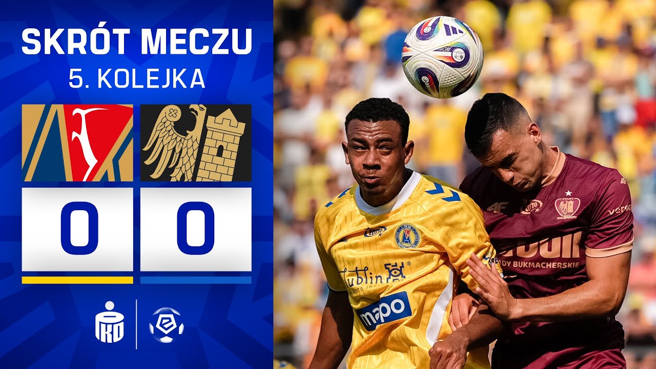 Motor - Piast | SKRÓT | Gliwice wciąż czekają na gola | Ekstraklasa 2025/26 |  5. kolejka