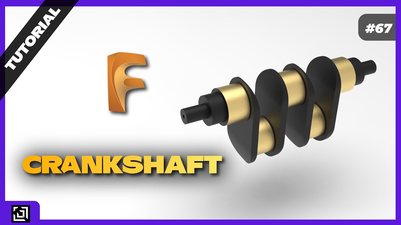 Design a Crankshaft in Fusion 360 | Fusion 360 Tutorial 2021 | It’s made EZy