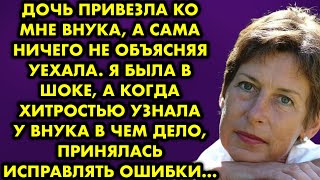 Дочь привезла ко мне внука, а сама ничего не объясняя уехала. Я была в шоке а когда хитростью узнала