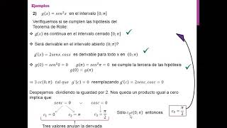 Aplicaciones de las derivadas - Teoremas Rolle - Cauchy - Lagrange