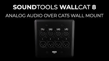 SoundTools WallCAT 8 - Analog Audio Over CAT5 Wall Mount