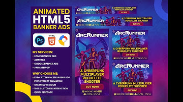 Fiverr Gig Video | HTML5 Banner ads | Google Banner ads