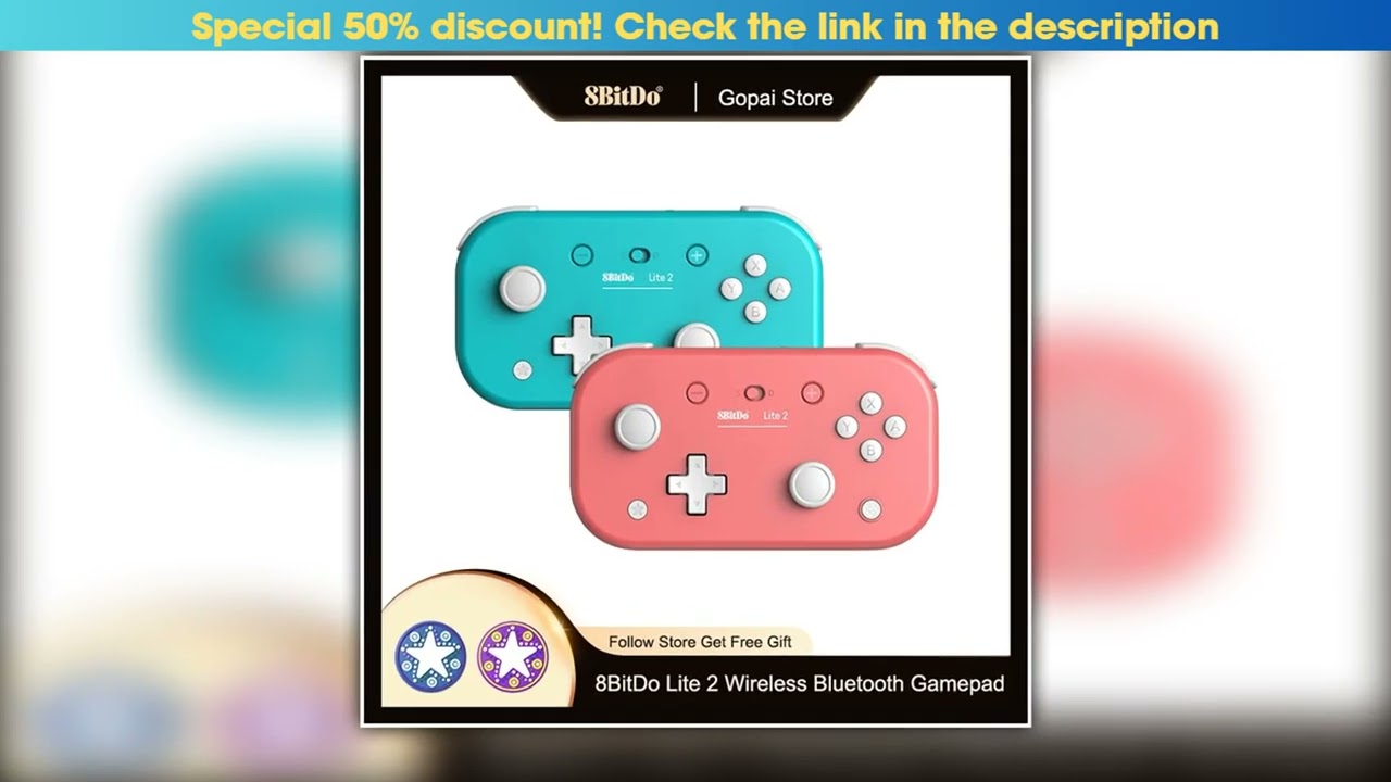 8BitDo Lite 2 Wireless Bluetooth Gamepad Control for Nintendo Switch Lite Android and Raspberry Pi