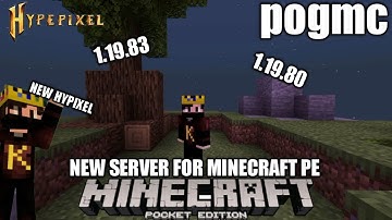 ALL NEW HYPIXEL LIKE SERVER FOR MINECRAFT PE #craftersmc #pogmc #satnetwork #wenpixel #hypixel .....