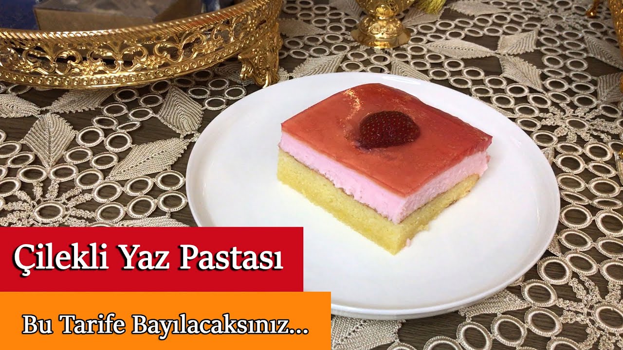 Herkes Hazır Çilekli Pasta Zannedecek! Çilekli Yaz Pastası Tarifi