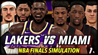 I Simulated The LAKERS vs HEAT NBA FINALS in 2K21... and this is what happened