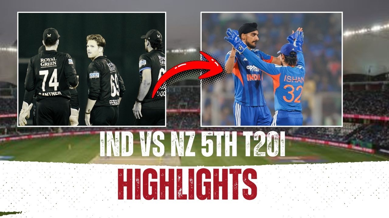 IND vs NZ 5th T20I Highlights Live: India beat New Zealand to win T20 ...