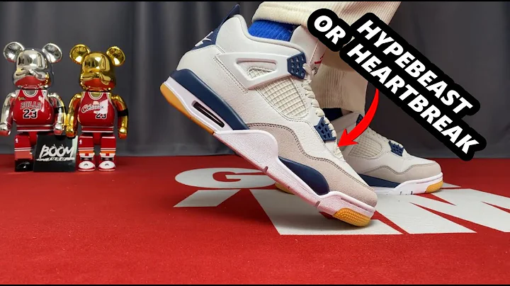 Nike SB Jordan 4 Navy  Review & On Foot(Nike Did WHAT to the AJ4?)