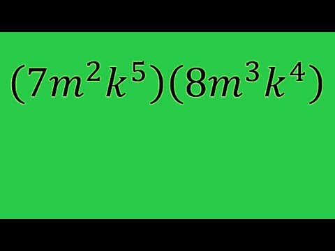 Multiplying Monomials