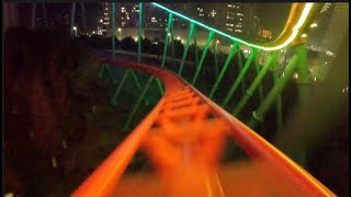 Coaster Through the Clouds at night onride mounted Go Pro 4K 60FPS POV Nanchang Sunac Land 2024