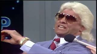 One of The Nature Boy's GREATEST EVER promos | Ric Flair on World Championship Wrestling (12/7/85) Resimi