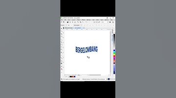 membuat tulisan menjadi bergelombang di coreldraw #coreldrawtutorial #tutorialcoreldrawpemula