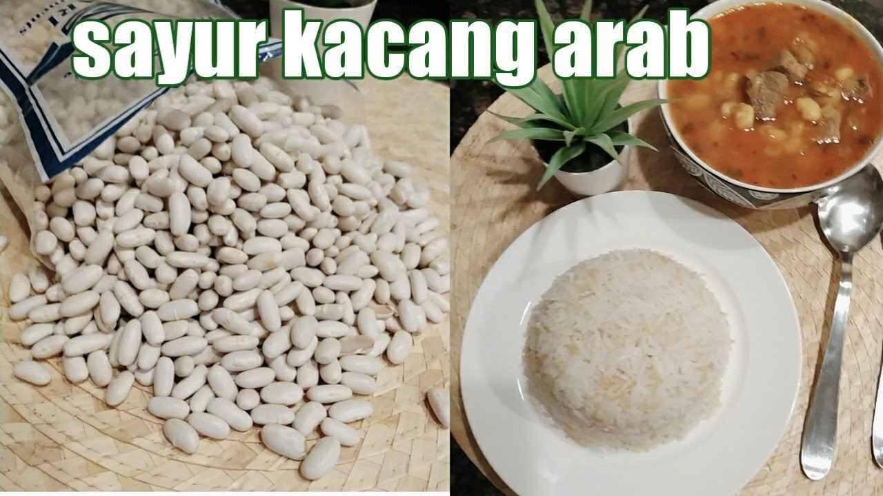 CARA MASAK KACANG ARAB|فاصوليا بيضاء |MASAKAN KHAS ARAB, |aidah sanusi