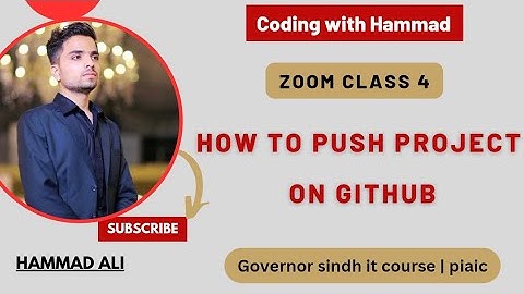 How to Push Projects on GitHub |Typescript classs 4| Governor  it course Zoom  Class 4 | hammii_tech