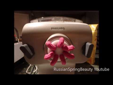 Philips Pasta Maker Making Red Highly Pigmented Pasta with Beet Puree