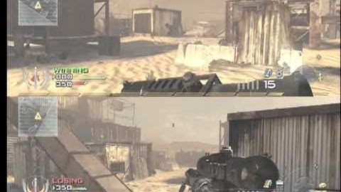 split-screen mw2 quick scopes