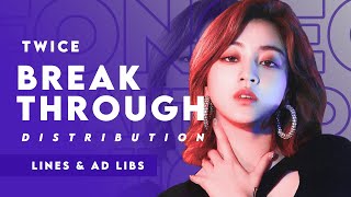 TWICE トゥワイス 'Breakthrough' Line Distribution