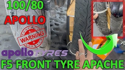 Apollo Alpha H1 and F5 tyre review | Apollo on Apache rtr 200 4v | Apollo F5 100/80 front tyre Vlog
