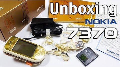 Nokia 7370 Unboxing 4K with all original accessories RM-70 review