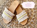 Tutorial/DIY Macrame Sandals/Mακραμέ Σανδάλια