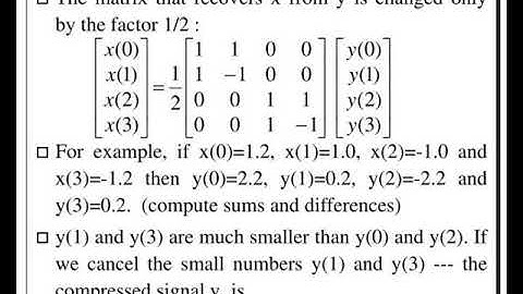 wavelet transform for image data compression