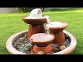 DIY How to make amazing Fountain using clay saucers