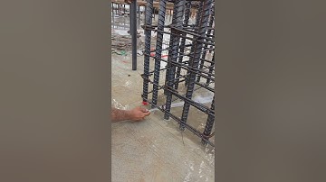 Rebar column cleaning before install formwork #shorts #construction #building #civilengineering