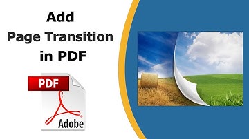 How to add page transitions in pdf using adobe acrobat pro dc