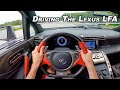 Driving the lexus lfa  9000 rpm v10 supercar pov binaural audio