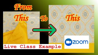 Live Class Example | Bandhani Saree from Whatsapp Image| Textile Designing | Photoshop Tutorial