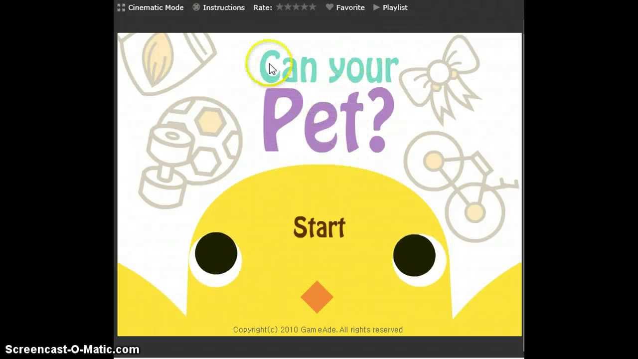 Can your pet 2. Select your Pet играть. Can game. Start Pets.