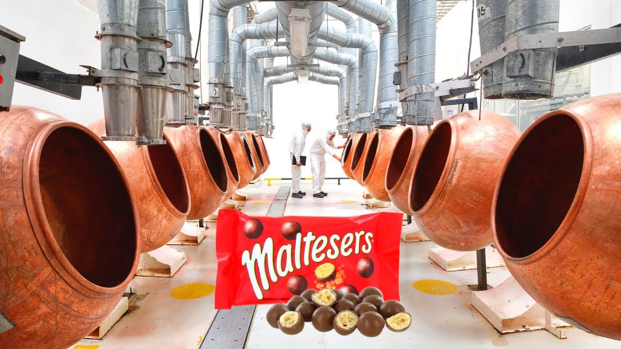 INSIDE THE FACTORY OF MALTESERS CHOCOLATE MAKING MACHINES 