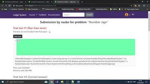 Send solution in the Judge System