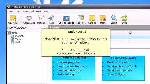 Windows: Duplicating a sticky note in Notezilla 8 on Windows