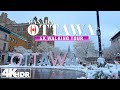 Ottawa canada  winter walk feb 2024 around downtown in 4k u.r 60 fps