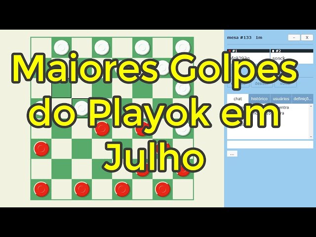 PARTIDA JOGADA NO PLAYOK COM LINDO GOLPE. 