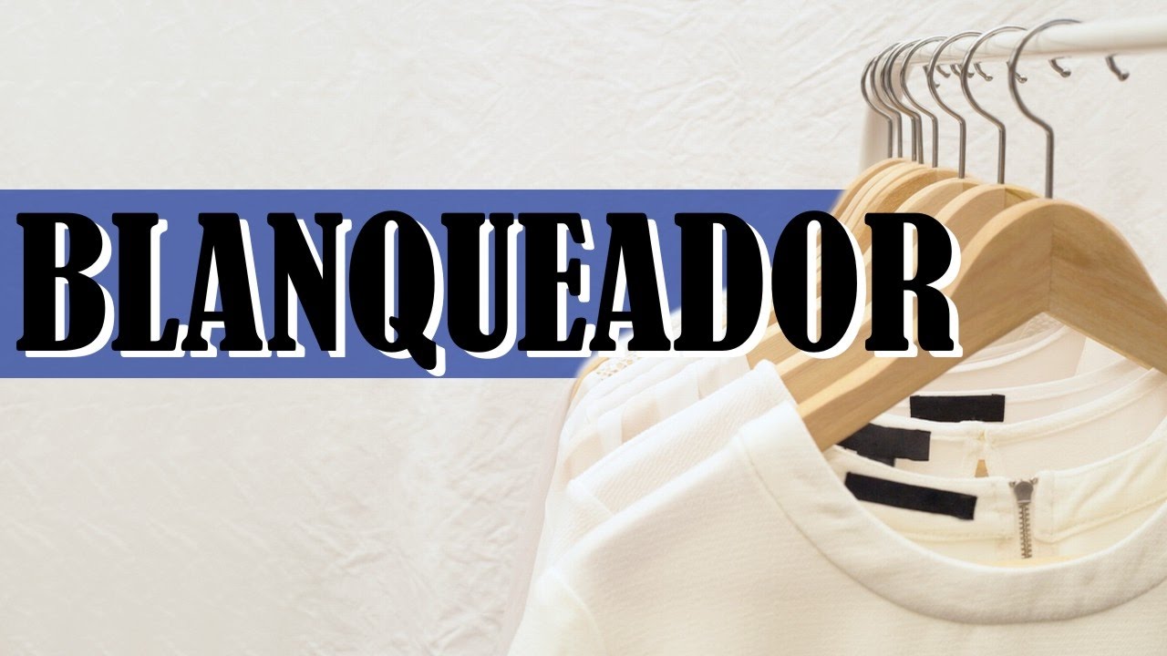 Blanqueador para la ropa blanca y de color casero y natural - YouTube