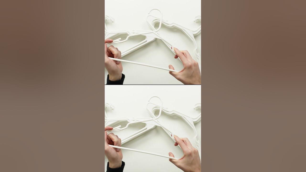 Sharpty White Plastic Hangers, Plastic Clothes Hangers Ideal for