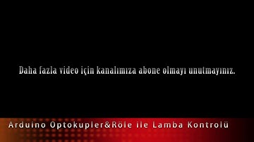 Arduino ile Optokuplör(6n137) & Röle  Uygulaması